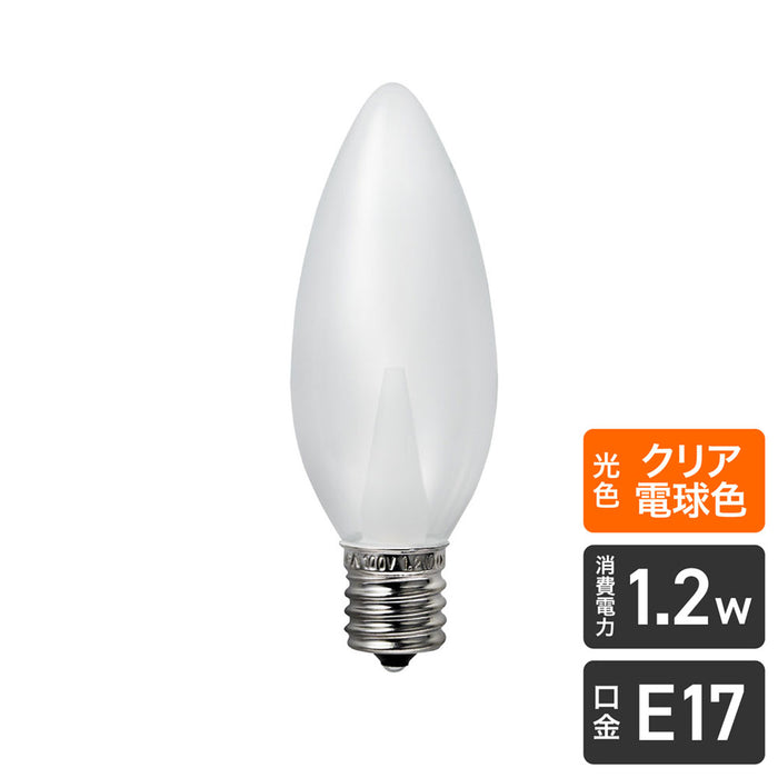 LDC1CL-G-E17-G327_1749200_LED電球 シャンデリア E17 クリア電球色_ELPA（エルパ・朝日電器）