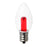 LDC1CR-G-E12-G307_1766300_LED装飾電球ローソク球形 E12 クリアレッド_ELPA（エルパ・朝日電器）