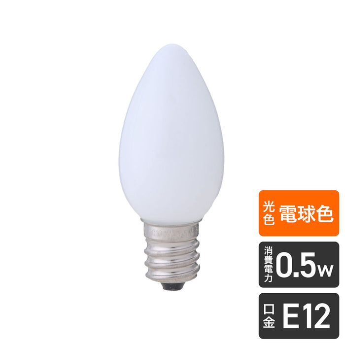 LDC1L-G-E12-G301_1689600_LED装飾電球 ローソク球タイプ E12 電球色相当_ELPA（エルパ・朝日電器）