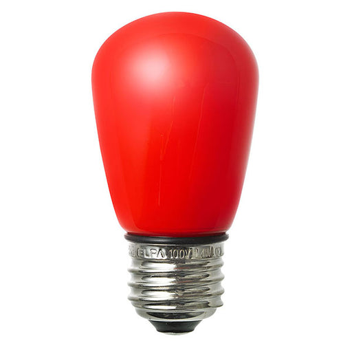 防水型LED装飾電球 サイン球形 E26 レッド LDS1R-G-GWP904