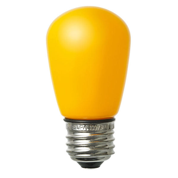 防水型LED装飾電球 サイン球形 E26 イエロー LDS1Y-G-GWP903