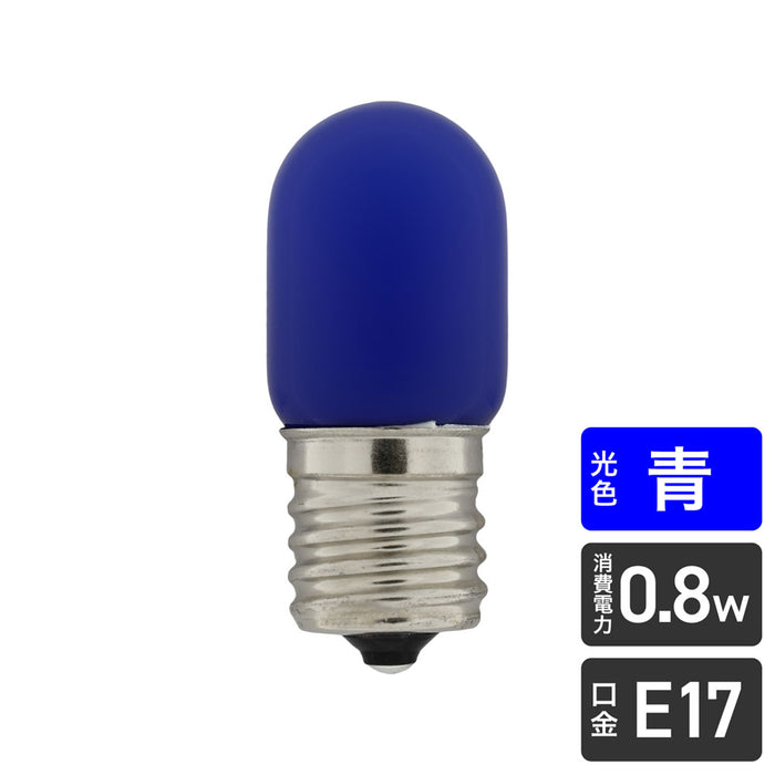LDT1B-G-E17-G112_1685800_LED装飾電球 ナツメ球タイプ E17 青色_ELPA（エルパ・朝日電器）