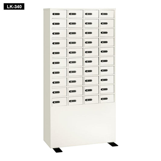 LK-340_LKロッカー（多人数用ロッカー）ダイヤルナンバーロック 4列10段（40人用）_【送料・設置料見積要】【代引不可】【メーカー直送】_EIKO（エーコー）