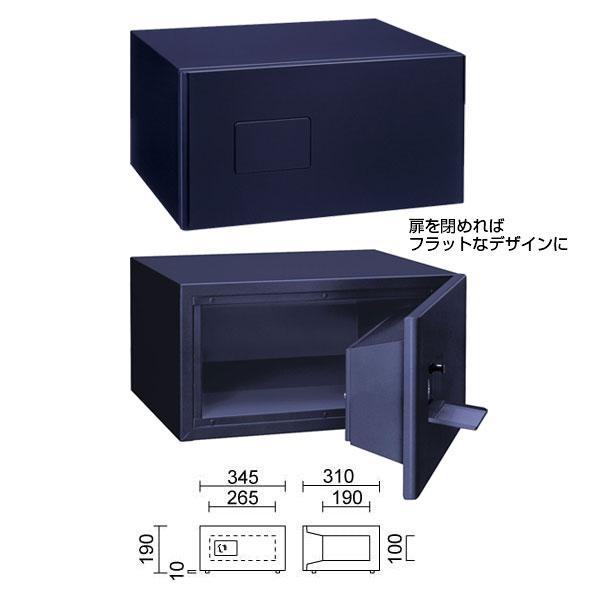 MINE(マイン)_おしゃれ耐火金庫 キータイプ 5.4L 16kg_【送料・設置料