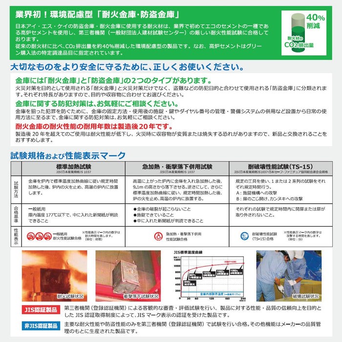MINE(マイン)_おしゃれ耐火金庫 キータイプ 5.4L 16kg_【送料・設置料