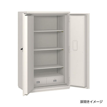 【削除】NCW-52YET EIKO エーコー 業務用耐火金庫 3マルチロックタイプ（指紋認証+テンキー+ICタグ 2時間耐火 670kg 526L
