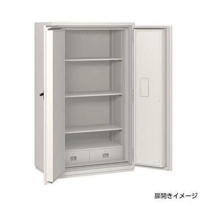 【削除】NCW-53YET EIKO エーコー 業務用耐火金庫 3マルチロックタイプ（指紋認証+テンキー+ICタグ 2時間耐火 770kg 620L