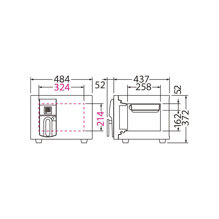 OSS-E EIKO エーコー MEISTER（マイスター）家庭用耐火金庫 テンキータイプ 1時間耐火 60kg 19.5L