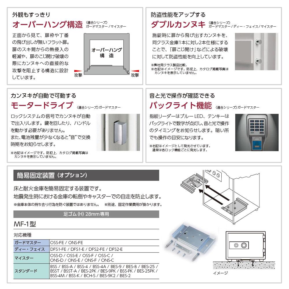 OSS-FE EIKO エーコー MASTER（ガードマスター） 指紋認証マルチタイプ 1時間耐火 60kg 19.5L