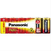 (P)LR14XJ/6SW_アルカリ乾電池 単2形 6本入Panasonic（パナソニック）
