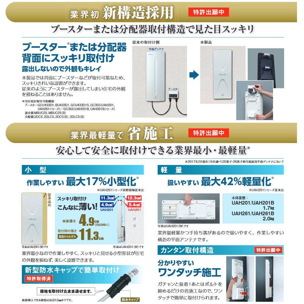 UHF平面アンテナ（20素子相当）ライトブラウン_UAH201(L)_DXアンテナ