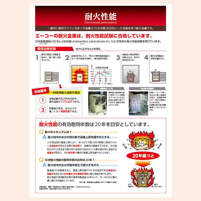 YES-031DBL_YES COLOR SAFE 家庭用耐火金庫 テンキータイプ（LCD画面付テンキーロック）41L 57kg_【送料・設置料見積要】【代引不可】【メーカー直送】_EIKO（エーコー）